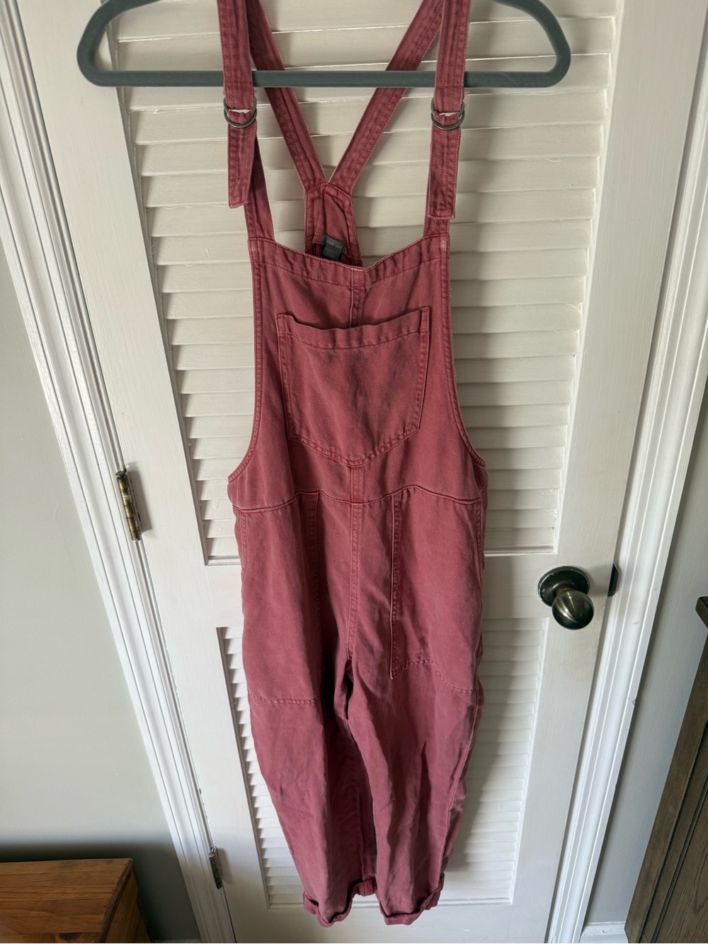 aerie Rose Dusty Pink Denim Overalls